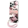 Dėklas GUESS GUHCP13MKCABPI IPHONE 13/14/15 6.1 "Rožinis / Rožinis HARDCASE CAMO STAP COLLECTION