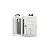 Apple iPhone 13 Guess dėklas Saffianotriangle Logo (GUHCP13MPSATLG) sidabrinės spalvos