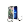 Apple iPhone 13 Mini Guess dėklas Flower Strap (GUHCP13SHFLSB) mėlynos spalvos