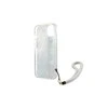 Apple iPhone 13 Mini Guess dėklas Flower Strap (GUHCP13SHFLSB) mėlynos spalvos