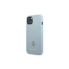 Apple iPhone 13 Mini Guess dėklas Saffiano 4G Small Metal Logo (GUHCP13SPS4MB) mėlynos spalvos
