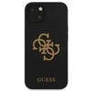 Apple iPhone 13 Mini Guess Hard dėklas Silicone 4G Logo (GUHCP13SLS4GGBK) juodos spalvos