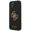 Apple iPhone 13 Mini Guess Hard dėklas Silicone 4G Logo (GUHCP13SLS4GGBK) juodos spalvos