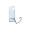 Apple iPhone 13 Mini Guess dėklas Translucent Stap (GUHCP13SHTSGSB) mėlynos spalvos
