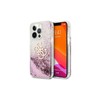 Apple iPhone 13 Mini Guess dėklas 4G Big Liquid Glitter (GUHCP13SLG4GPI) rožinės spalvos