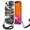Apple iPhone 13 Mini Guess dėklas Camo Strap Collection (GUHCP13SKCABBK) juodos spalvos