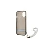 Apple iPhone 13 Mini Guess dėklas Translucent Stap (GUHCP13SHTSGSK) juodos spalvos