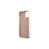 Guess dėklas iPhone 13 Pro / 13 6,1 GUHMP13LLLSLMGLP šviesiai rožinės spalvos kietasis dėklas Silikoninis Script Gold Logo Magsafe
