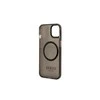 Apple iPhone 13 Pro Guess Dėklas Gold Outline Translucent MagSafe (GUHMP13LHTCMK) juodos spalvos
