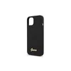 Apple iPhone 13 Pro Guess dėklas silikoninis Script Gold Logo Magsafe (GUHMP13LLSLMGBK) juodos spalvos