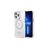 Apple iPhone 13 Pro Guess Dėklas Metal Outline Magsafe (GUHMP13LHTRMS) sidabrinės spalvos