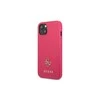 Apple iPhone 13 Pro Guess dėklas Saffiano 4G Small Metal Logo (GUHCP13LPS4MF) rožinės spalvos