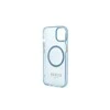 Apple iPhone 13 Pro Guess Dėklas Gold Outline Translucent MagSafe (GUHMP13LHTCMB) mėlynos spalvos