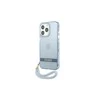 Apple iPhone 13 Pro Guess dėklas Translucent Stap (GUHCP13LHTSGSB) mėlynos spalvos