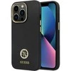 Dėklas GUESS GUHCP13LM4DGPK IPHONE 13 PRO / 13 6.1 "Juodas / Juodas HARDCASE SILICONE LOGO STRASS 4G