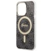 Dėklas GUESS GUHMP13LH4STK IPHONE 13 PRO / 13 6.1 "Juodas / Juodas HARDCASE 4G MAGSAFE