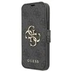Dėklas Apple iPhone 13 Pro Max Guess Book 4G Big Metal Logo (GUBKP13X4GMGGR) pilkos spalvos