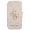 Dėklas Apple iPhone 13 Pro Max Guess Book 4G Big Metal Logo (GUBKP13X4GMGPI) rožinės spalvos