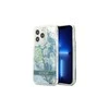 Apple iPhone 13 Pro Max Guess dėklas Flower Liquid Glitter (GUHCP13XLFLSN) žalios spalvos
