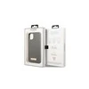 Apple iPhone 13 Pro Max Guess Dėklas silikoninis Logo Plate MagSafe (GUHMP13XSPLG) pilkos spalvos