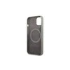 Apple iPhone 13 Pro Max Guess Dėklas silikoninis Logo Plate MagSafe (GUHMP13XSPLG) pilkos spalvos