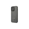 Apple iPhone 13 Pro Max Guess dėklas Saffianotriangle Logo (GUHCP13XPSATLG) sidabrinės spalvos