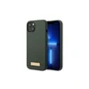 Apple iPhone 13 Pro Max Guess Dėklas silikoninis Logo Plate MagSafe (GUHMP13XSPLA) žalios spalvos