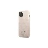 Apple iPhone 13 Pro Max Guess dėklas 4G Triangle Logo Cardslot (GUHCP13XP4TPP) rožinės spalvos