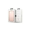 Apple iPhone 13 Pro Max Guess Dėklas silikoninis Logo Plate MagSafe (GUHMP13XSPLP) rožinės spalvos