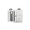 Apple iPhone 13 Pro Max Guess dėklas Saffianotriangle Logo (GUHCP13XPSATLG) sidabrinės spalvos