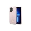 Apple iPhone 13 Pro Max Guess dėklas Silicone Triangle (GUHCP13XSLTGU) violetinės spalvos