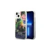 Apple iPhone 14 Guess dėklas Flower Liquid Glitter mėlynos spalvos