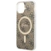 Dėklas GUESS GUHMP14SH444 IPHONE 14/15/13 6.1 "BROWN / BROWN HARDCASE 4G MAGSAFE