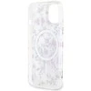 Apple iPhone 14 Guess dėklas Flower MagSafe (GUHMP14SHCFWST) skaidrus