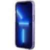 Apple iPhone 14 Guess dėklas Glitter Gold MagSafe (GUHMP14SHCMCGU) violetinės spalvos