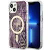 Guess Leopard MagSafe - dėklas skirtas Apple iPhone 14 Rožinė