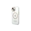 Apple iPhone 14 Guess Dėklas Metal Outline Magsafe (GUHMP14SHTRMD) aukso spalvos