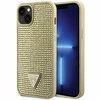 Apple iPhone 14 Plus Guess dėklas Rhinestone Triangle (GUHCP14MHDGTPD) aukso spalvos