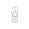 Apple iPhone 14 Plus Guess Dėklas Metal Outline Magsafe (GUHMP14MHTRMS) sidabrinės spalvos