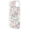Dėklas GUESS GUHMP14MHCFWSP IPHONE 14 PLUS / / 15 PLUS 6.7 "Rožinis / Rožinis HARDCASE FLOWER MAGSAFE