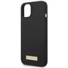 Dėklas GUESS GUHMP14MSBPLK IPHONE 14 PLUS / 15 PLUS 6.7 "Juodas / Juodas HARD CASE SILICONE PLATE MAGSAFE LOGO