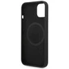 Dėklas GUESS GUHMP14MSBPLK IPHONE 14 PLUS / 15 PLUS 6.7 "Juodas / Juodas HARD CASE SILICONE PLATE MAGSAFE LOGO