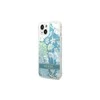 Dėklas GUESS GUHCP14MLFLSN IPHONE 14 PLUS / 15 PLUS 6.7 "Žalias / Žalias HARDCASE FLOWER LIQUID GLITTER