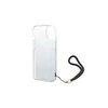Apple iPhone 14 Plus Guess dėklas 4G Print Strap (GUOHCP14MH4STK) juodos spalvos