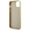 Apple iPhone 14 Plus Guess dėklas Rhinestone Triangle (GUHCP14MHDGTPD) aukso spalvos
