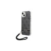 Apple iPhone 14 Plus Guess dėklas 4G Print Strap (GUOHCP14MH4STK) juodos spalvos