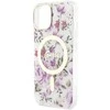 Dėklas GUESS GUHMP14MHCFWST IPHONE 14 PLUS / 15 PLUS 6.7 "TRANSPARENT HARDCASE FLOWER MAGSAFE