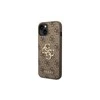 Apple iPhone 14 Pro Guess dėklas 4G Big Metal Logo rudos spalvos