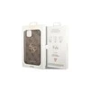 Apple iPhone 14 Pro Guess dėklas 4G Big Metal Logo rudos spalvos