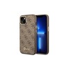Apple iPhone 14 Pro Guess Dėklas 4G Vintage Gold Logo (GUHCP14LHG4SHW) rudos spalvos